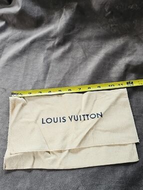 Louis Vuitton Beige Dust Pouch with Navy Logo